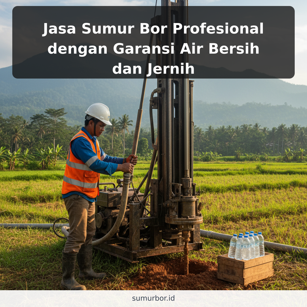 Jasa Sumur Bor Profesional dengan Garansi Air Bersih dan Jernih