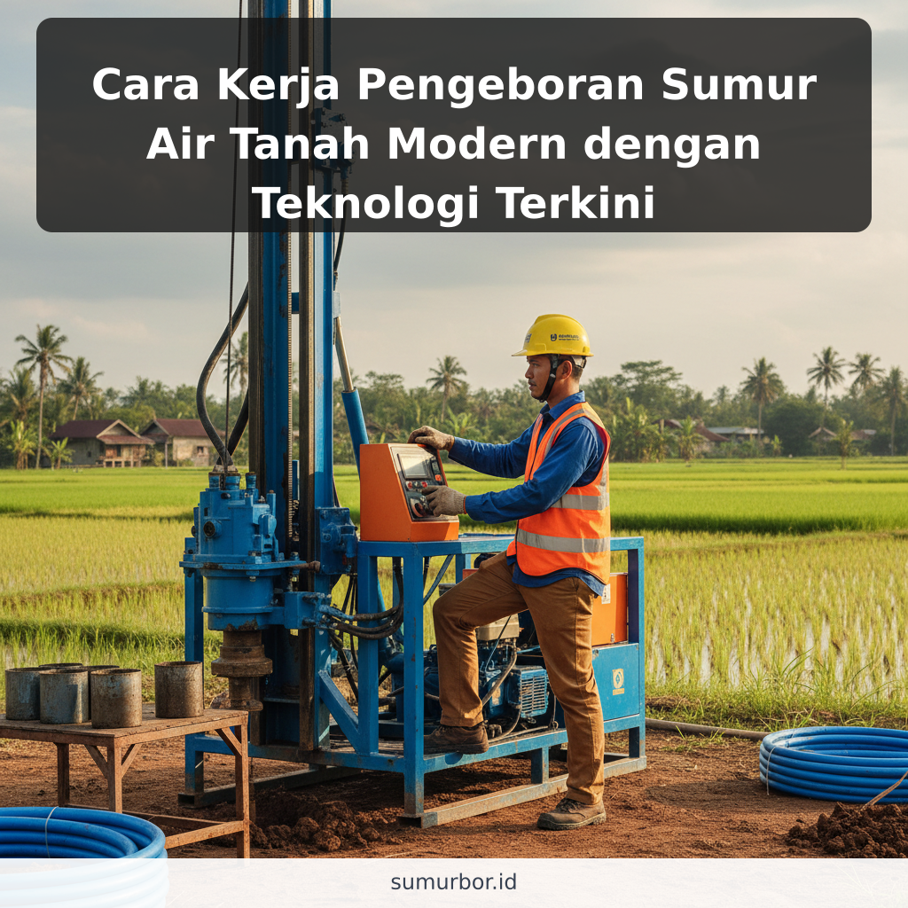 Cara Kerja Pengeboran Sumur Air Tanah Modern dengan Teknologi Terkini