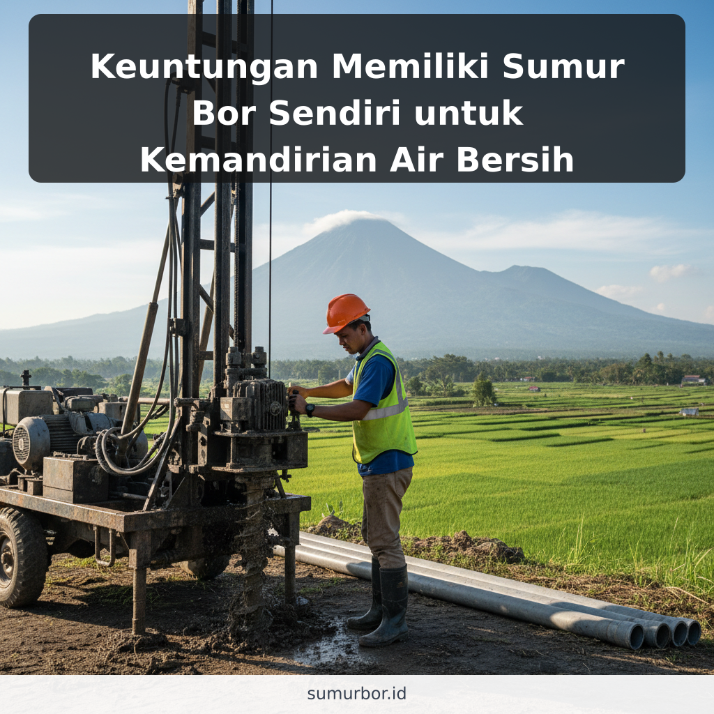Keuntungan Memiliki Sumur Bor Sendiri untuk Kemandirian Air Bersih